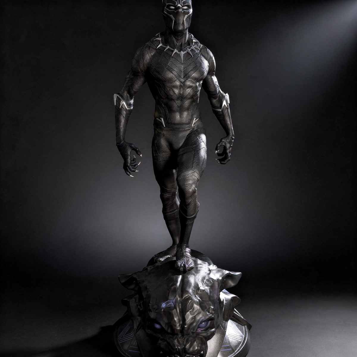 Black Panther – Premium Collector Statue (65 cm / 2.13 ft)™ - Atelier Home™