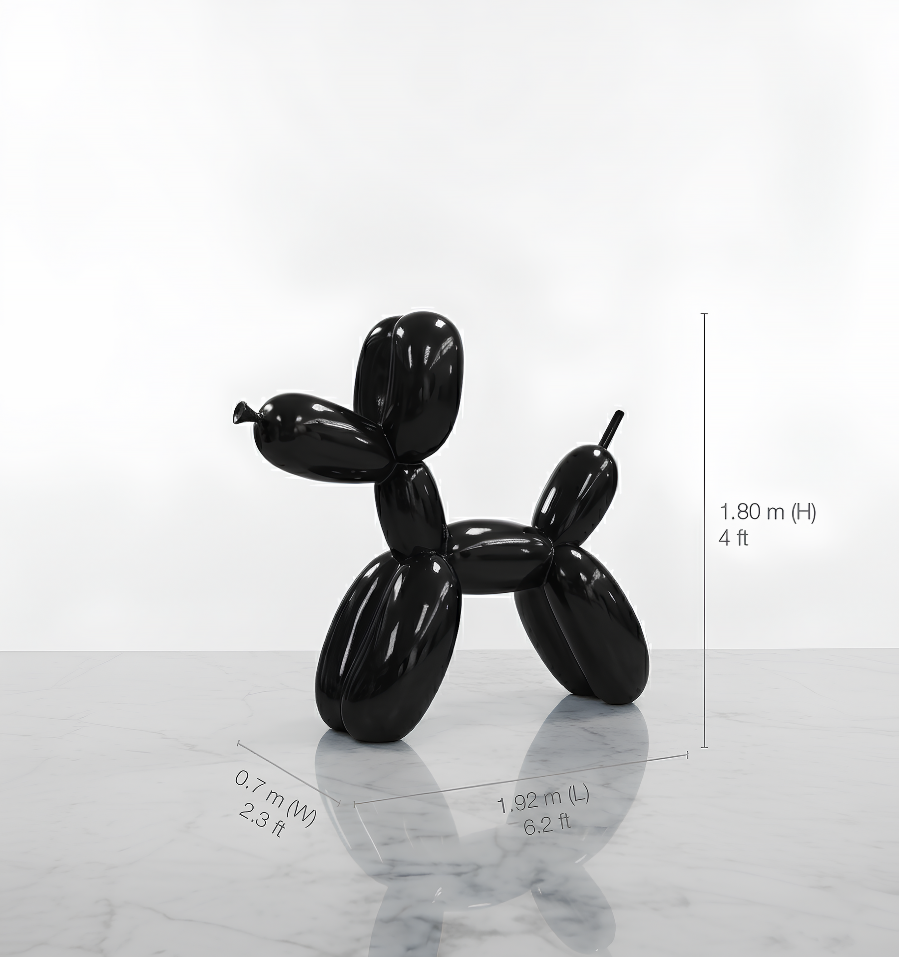 Balloon Dog "Obsidian"