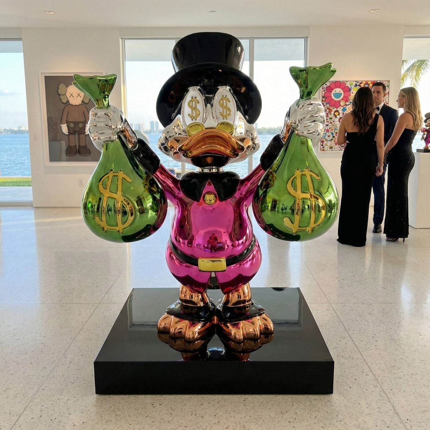 Billionaire Duck (Money Bags) Lifesize 150 cm™ - Atelier Home™