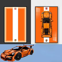 Porsche Lego Supercar Led Wall Art - Atelier Home™