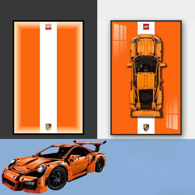 Porsche Lego Supercar Led Wall Art - Atelier Home™