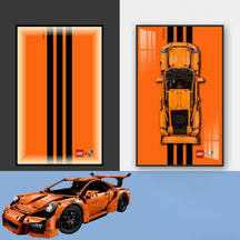 Porsche Lego Supercar Led Wall Art - Atelier Home™