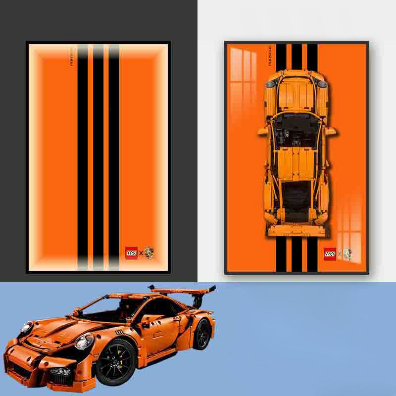Porsche Lego Supercar Led Wall Art - Atelier Home™