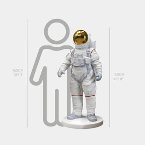 Large White Space Astronaut Standing Sculpture - 150cm - Atelier Home™