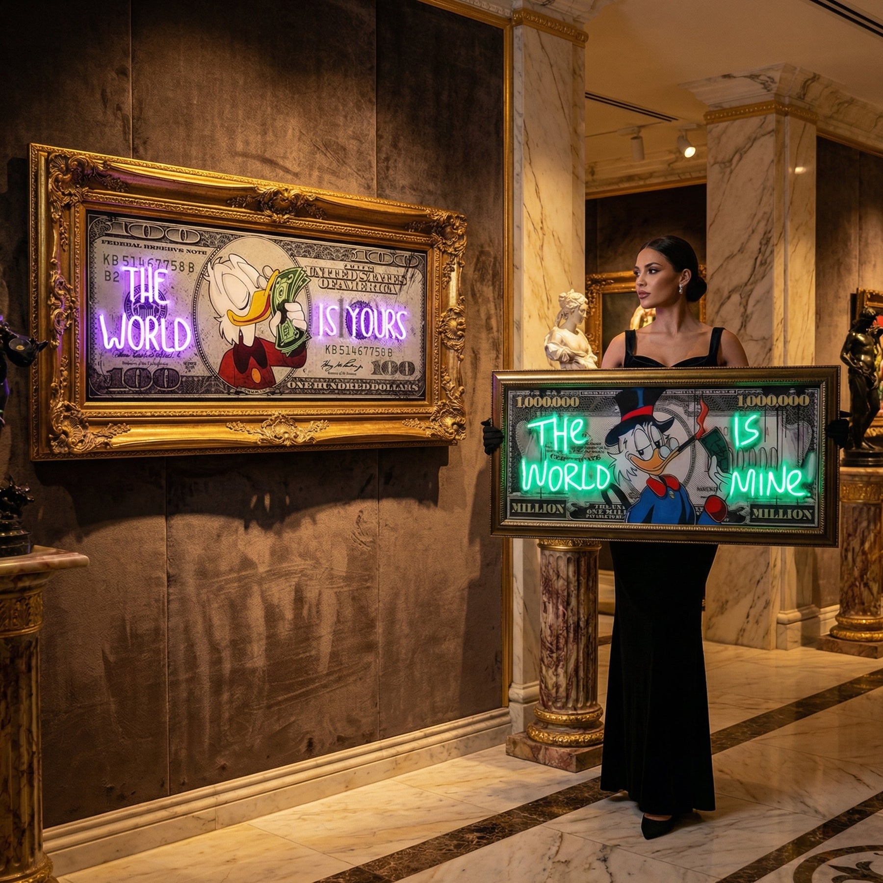 Billionaire Duck (Billionaire Neon Canva) - Atelier Home™